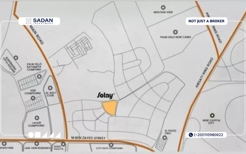 Map of Maison S New Cairo