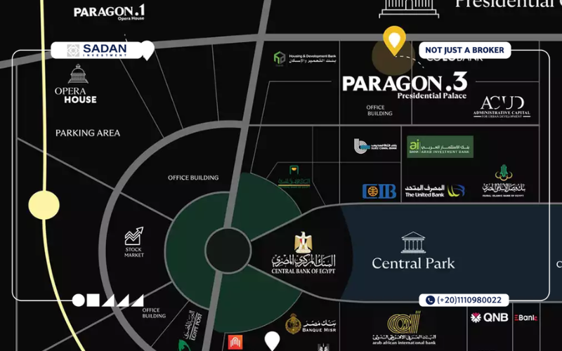 خريطة باراجون 3 العاصمة الإدارية