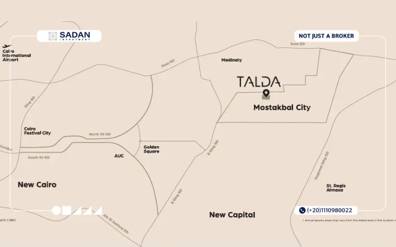 خريطة مشروع ذا ستامب المستقبل سيتي