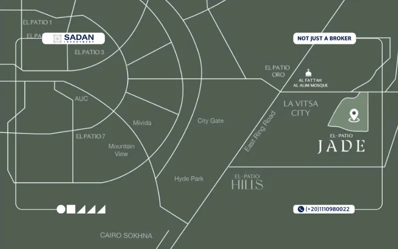 Map of Compound El Patio Jade New Capital