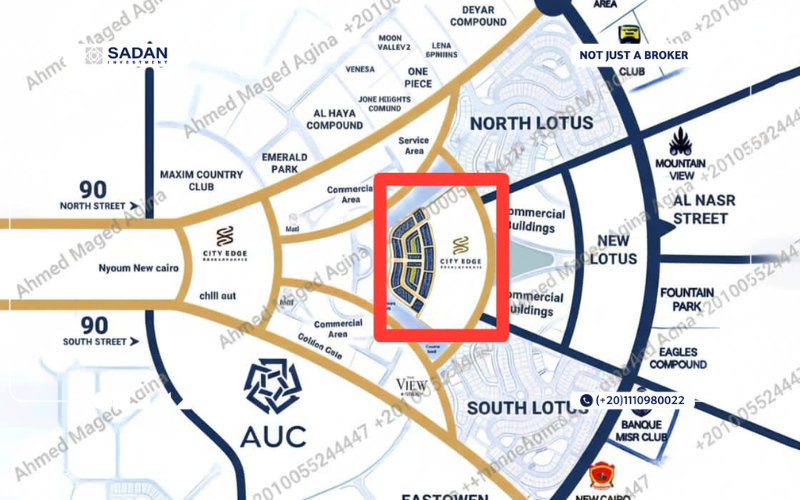 Map of Compound Lush Valley New Cairo