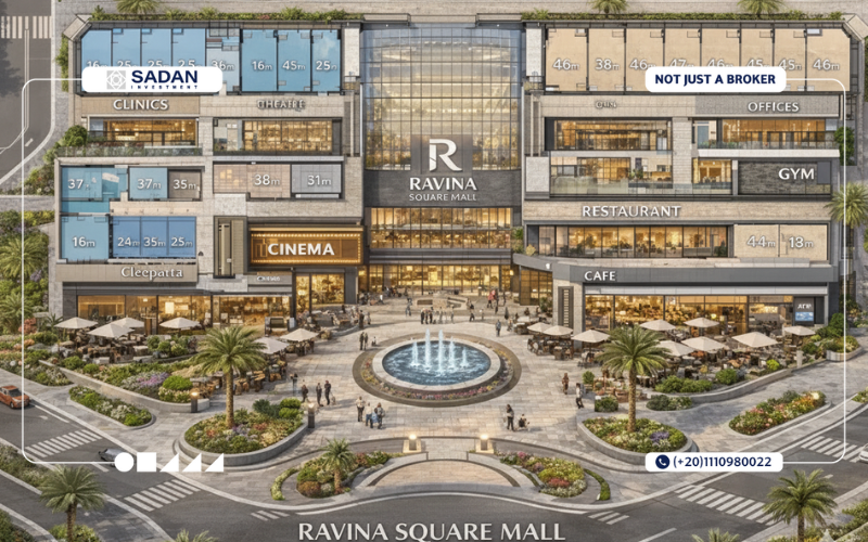 تفاصيل ماستر بلان رافينا مول سكوير حدائق أكتوبر