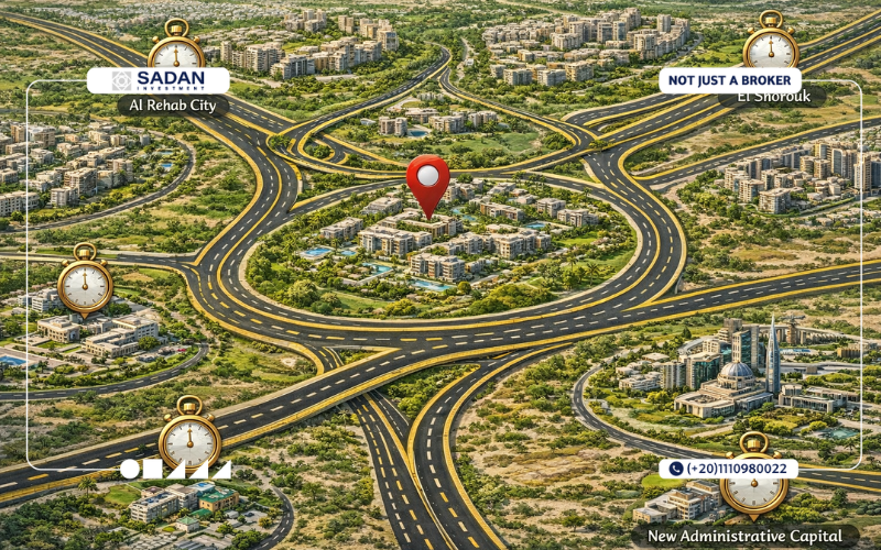 كمبوند هايد بارك سنترال التجمع السادس Hyde Park Central New Cairo أسعار ومساحات 4 خريطة هايد بارك التجمع السادس