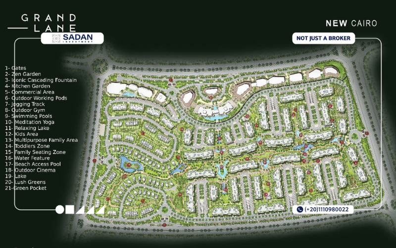 ماستر بلان Grand Lane New Cairo