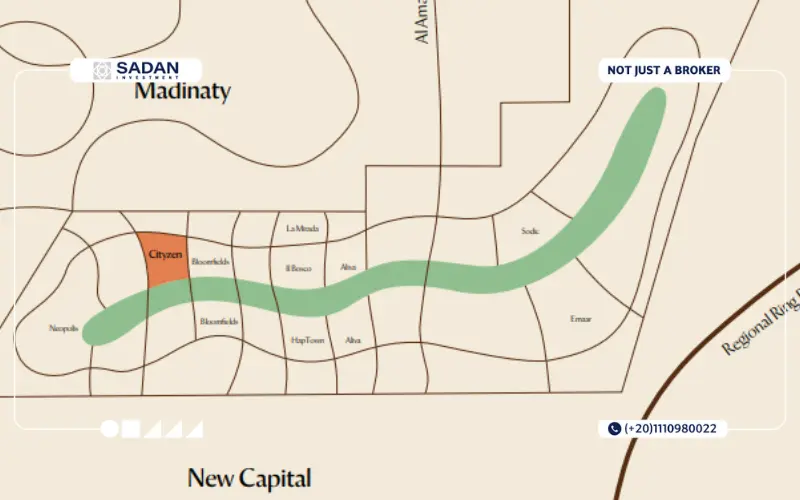 موقع كمبوند سيتيزن المستقبل سيتي