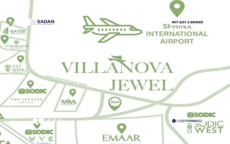 موقع مشروع Jewel New Zayed