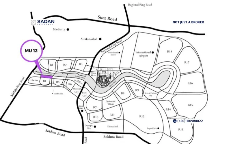 Map of NEDIT Mall New Capital
