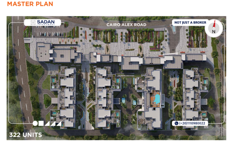 Hyatt Centric Cairo West Residences Prices and Details 5 Master Plan of Hyatt Centric Residences Cairo West