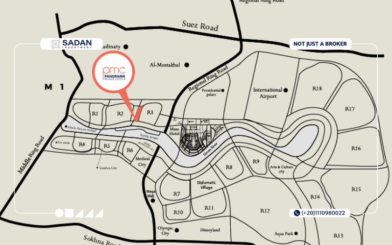 location of PMC Tower New Capital