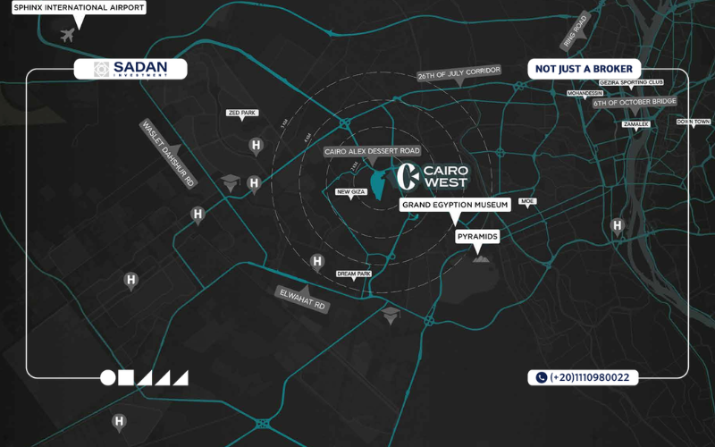 خريطة Hyatt Centric Cairo West