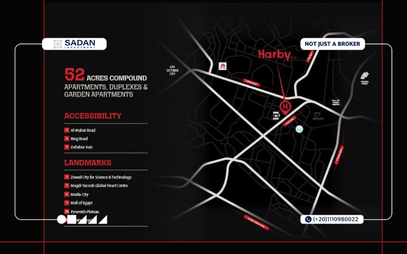 خريطة كمبوند سيفين ريزيدنس أكتوبر