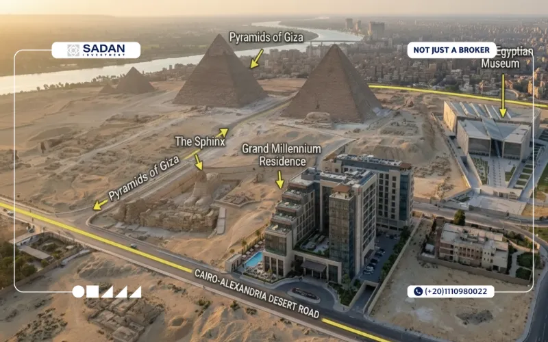 خريطة مشروع جراند ميلينيوم ريزيدنس أكتوبر