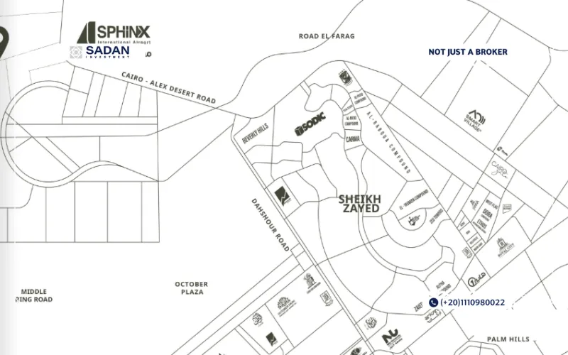 موقع مشروع QOMRA El Sheikh Zayed