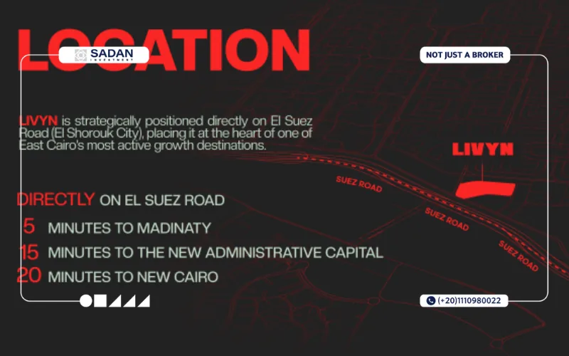 Compound Livyn El Shorouk Prices and Details 2 Map of Livyn Compound Shorouk
