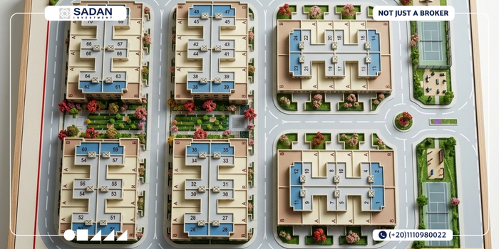 كمبوند جرين بارك زايد الجديدة Green Park New Zayed 3 تصميم جرين بارك