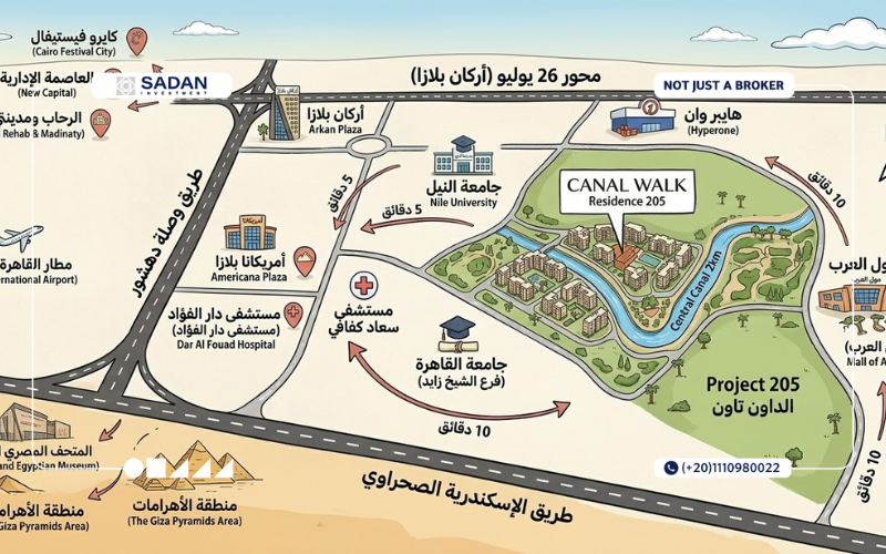 مشروع كانال ووك ريزيدنس Canal Walk Residence أسعار ومساحات