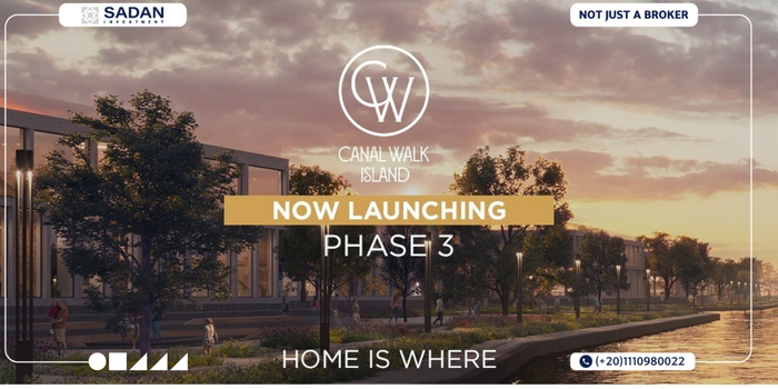 مشروع كانال ووك ايلاند الشيخ زايد Canal Walk Island El Sheikh Zayed أسعار وتفاصيل 3 كانال ووك ايلاند الشيخ زايد