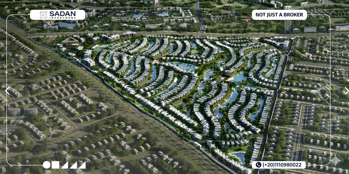 كمبوند ووتر واي إيست التجمع السادس Waterway East New Cairo 3 ماستر بلان موقع مشروع وتر واي إيست التجمع السادس