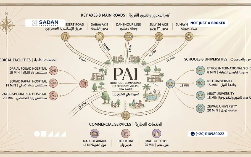 PAI El Sheikh Zayed Prices and Details 9 Map of Compound PAI Zayed