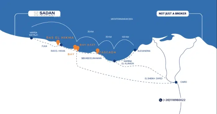 La Vista Bay East North Coast Prices and Details 8 Map of La Vista Bay East North Coast