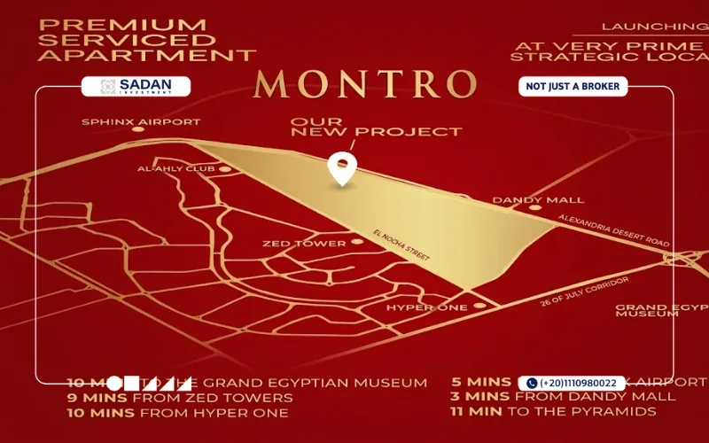 Montro Residence El Sheikh Zayed Prices and Details 9 Map of Montro Compound Zayed