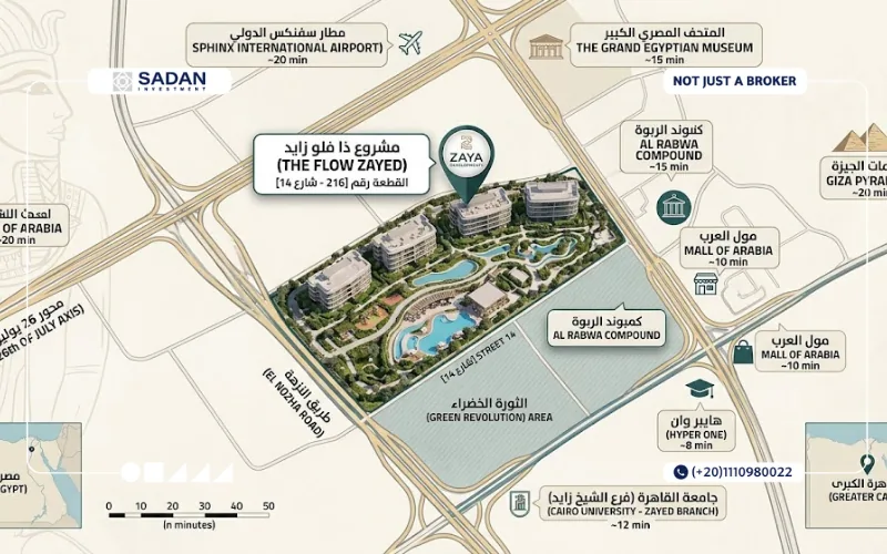 The Flow Zayed Prices and Details 6 Map of The Flow Zaya Project