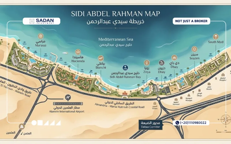 قرى سيدي عبدالرحمن 2026 أفضل المشاريع 6 خريطة سيدي عبدالرحمن