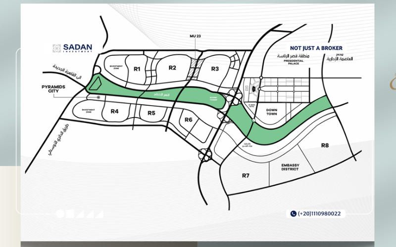 مول اطلانتس العاصمة الإدارية Atlantic Mall New Capital أسعار ومساحات 2 خريطة مول اطلانتس العاصمة الإدارية