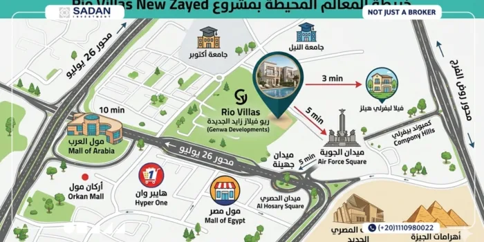 كمبوند ريو فيلاز زايد الجديدة Rio Villas New Zayed أسعار وتفاصيل