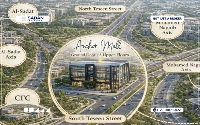مول انكور التجمع الخامس Anchor Mall New Cairo أسعار ومساحات