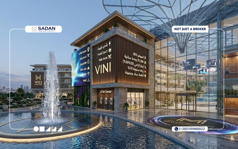 مول فيني العاصمة الإدارية Vini Mall New Capital أسعار ومساحات 4 مول فيني العاصمة الإدارية
