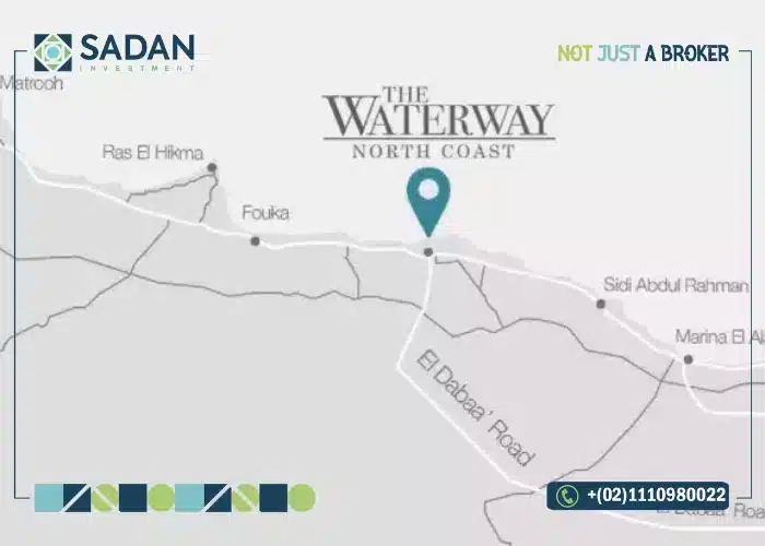 The Waterway North Coast Prices and Details 8 Map of Waterway Sidi Abdelrahman