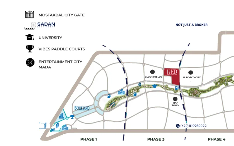 RED Mostakbal City Prices and Details 8 Red Cornerstone Compound Mostakbal
