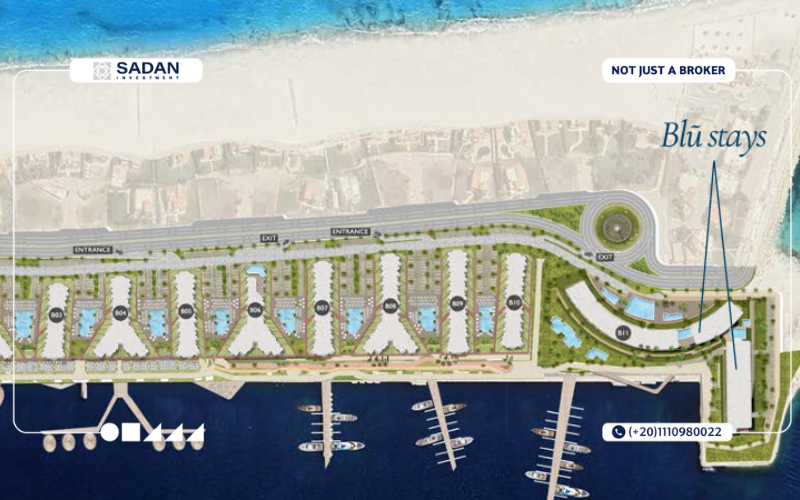 مشروع بلو ستايز الساحل الشمالي Blu Stays North Coast جدول الأسعار 9 التصميم المعماري لـ Blu Stays North Coast