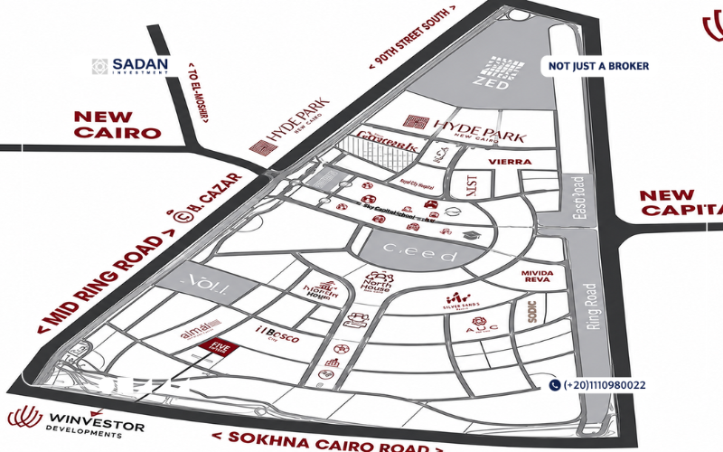 كمبوند أوريفيا التجمع السادس Aurevia Community New Cairo جدول أسعار