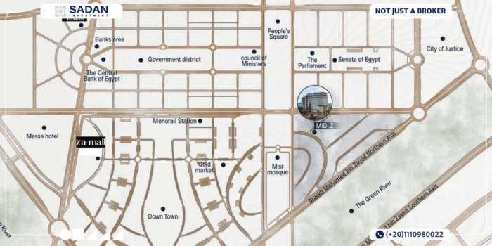 مول ميد زي العاصمة الإدارية الجديدة Mall Mid Z New Capital أسعار وتفاصيل 8 مشروع ميد زي
