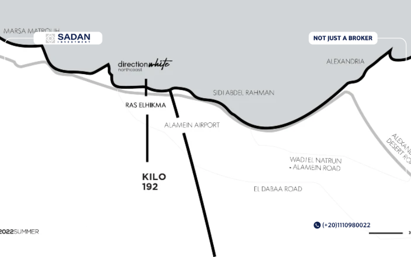 دايركشن وايت الساحل الشمالي Direction White North Coast أحدث أسعار وتفاصيل المرحلة الجديدة 9 موقع قرية دايركشن وايت الساحل الشمالي