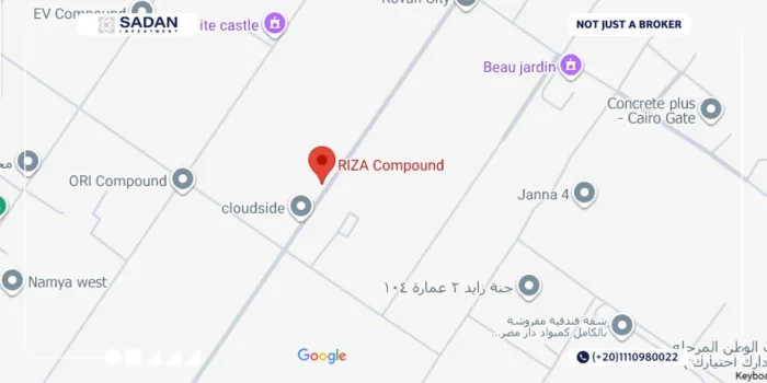 كمبوند ريزا 2 الشيخ زايد Riza 2 El Sheikh Zayed أسعار وتفاصيل 9 موقع كمبوند ريزا 2 الشيخ زايد