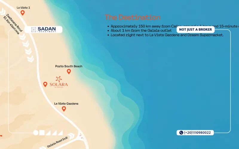 Solara El Sokhna Prices and Details 8 Map of Solara El Sokhna