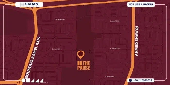 The Pause Mall New Cairo Prices and Details 7 Map of The Pause Mall New Cairo