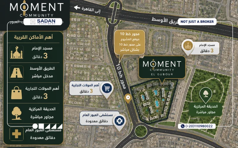 كمبوند مومنت كوميونيتي العبور Moment Community El Obour جداول أسعار