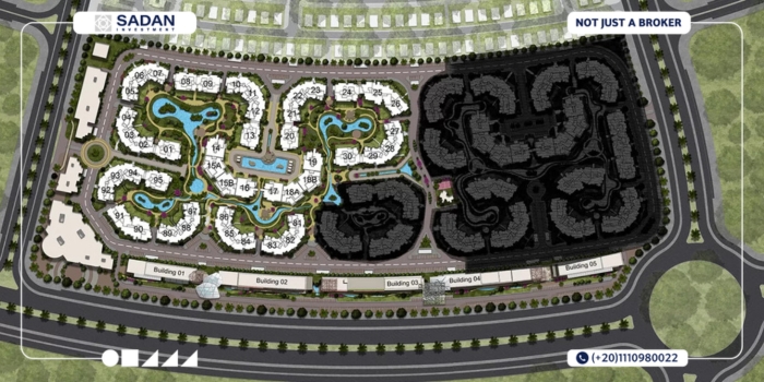 كمبوند انترادا العاصمة الإدارية الجديدة Entrada New Capital جداول الأسعار 12 ماستر بلان مشروع Entrada العاصمة الإدارية