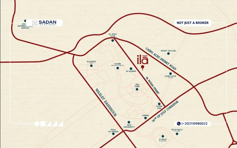 Ila El Sheikh Zayed Prices and Details 7 Map of ILA Project El Sheikh Zayed