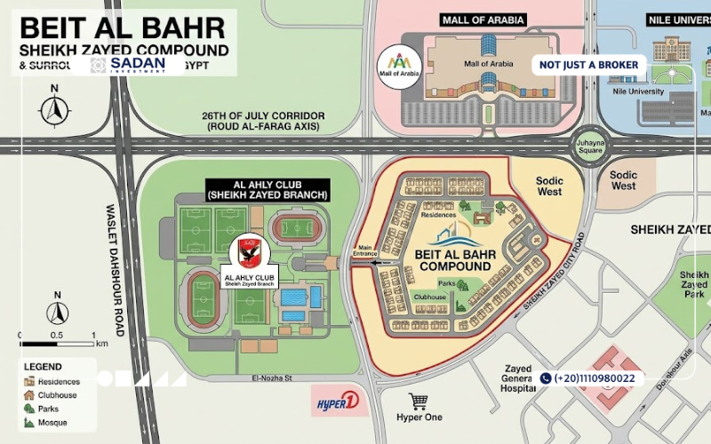كمبوند بيت البحر الشيخ زايد Beit Al Bahr Zayed جداول أسعار