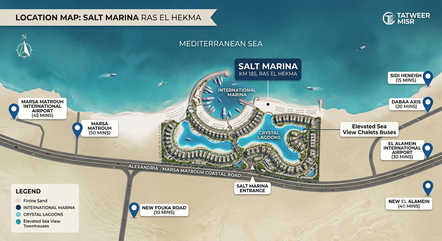 سولت مارينا رأس الحكمة Salt Marina Ras El Hekma جداول أسعار