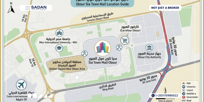 مول سيا تاون العبور Sia Town Mall Obour أسعار وتفاصيل