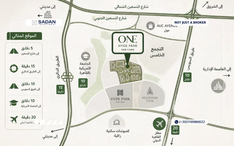 كمبوند وان هايد بارك القاهرة الجديدة One Hyde Park New Cairo جداول أسعار ومساحات
