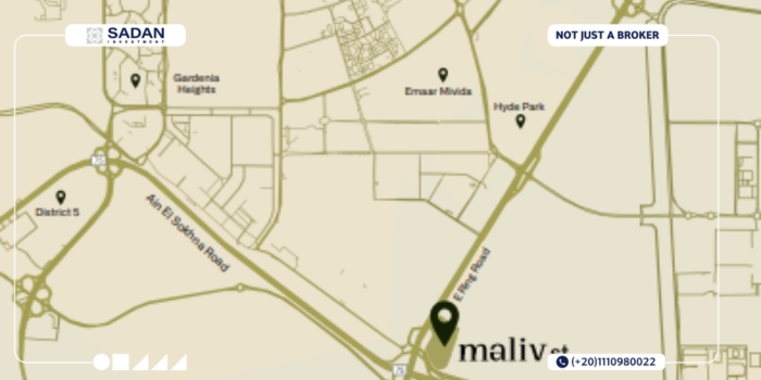 مول ماليف ستريت التجمع السادس Maliv Street New Cairo أسعار وتفاصيل 12 موقع مول ماليف ستريت التجمع السادس