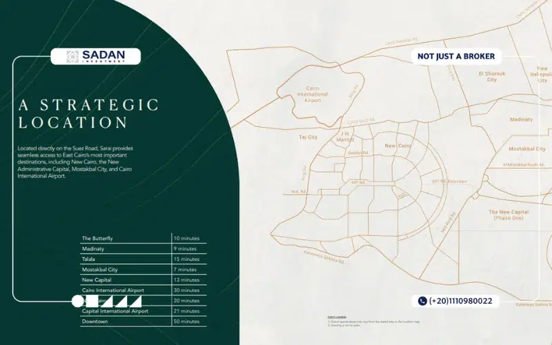 Royal Residence Sarai New Cairo Prices and Details 8 Map of Royal Residence Sarai New Cairo