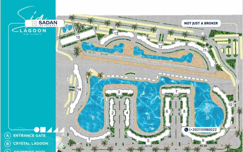 سيا لاجونز العلمين الجديدة Sia Lagoons New Alamein جدول الأسعار 6 المخطط المعماري في Sia Lagoons New Alamein
